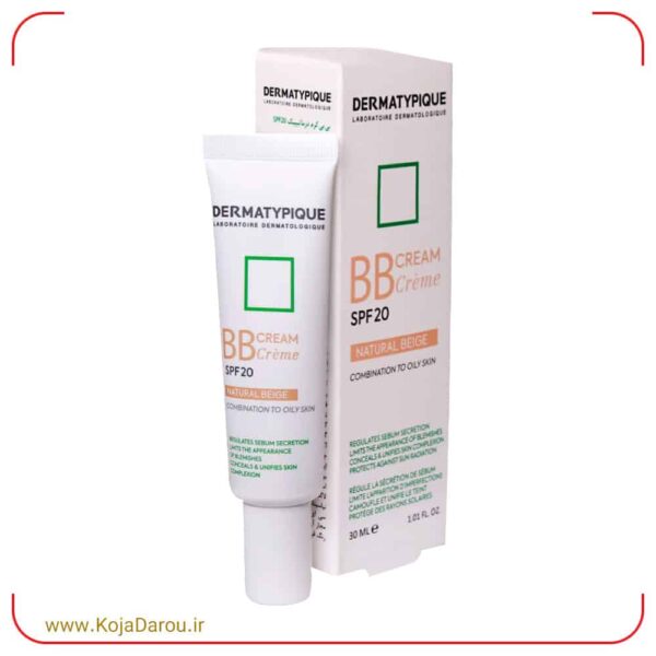 Dermatypique-BB-Cream-for-Combination-to-Oily-Skin-with-SPF20-30-ml بی بی کرم پوست مختلط تا چرب درماتیپیک با SPF20 بژ طبیعی Dermatypique حجم 30 میلی لیتر