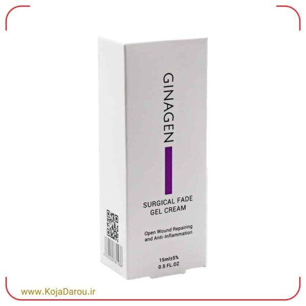 Ginagen-Open-Wound-Healing-Gel-Cream-15ml ژل کرم ترمیم کننده زخم باز ژیناژن Ginagen حجم 15 میلی لیتر