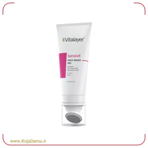ژل شستشوی صورت سنسی ویت ویتالیر مناسب پوست حساس Vitalayer Sensivit حجم 200 میلی لیتر