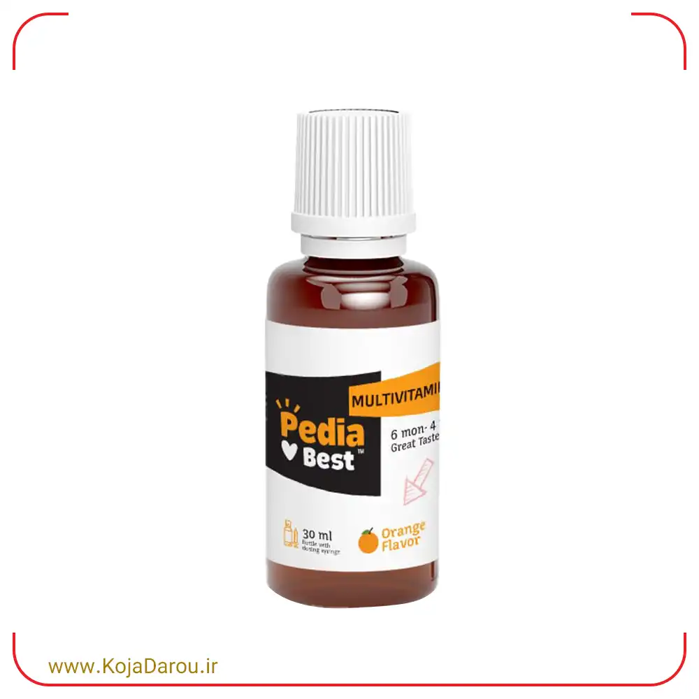 قطره مولتی ویتامین پدیابست با طعم پرتقال Pedia Best Multi Vitamin حجم 30 میلی لیتر