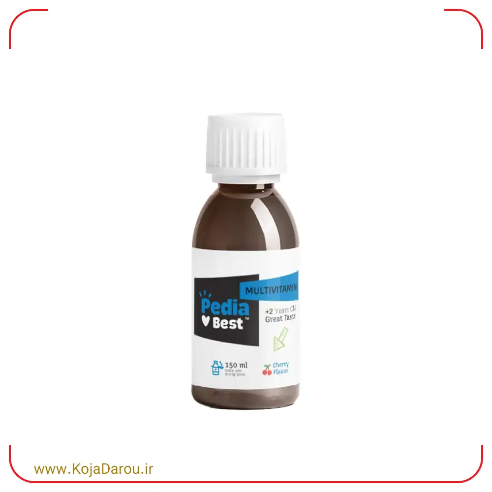 شربت مولتی ویتامین پدیابست با طعم پرتقال Pedia Best Multivitamin حجم 150 میلی لیتر