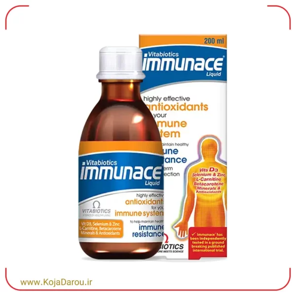 شربت ایمیونس ویتابیوتیکس Immunace حجم 200 میلی لیتر
