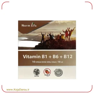 ویال خوراکی نوروبیون مکس اونیو با طعم توت فرنگی Max Avenue Neurobion 1000 بسته 10 عددی